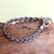 Men's sterling silver bracelet, 'Naga Braid' - Men's Sterling 925 Silver Braided Bracelet (image 2) thumbail