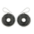 Sterling silver dangle earrings, 'Dazzling Moons' - Sterling silver dangle earrings thumbail