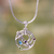 Peridot and blue topaz pendant necklace, 'Fantasy Garden' - Peridot and blue topaz pendant necklace thumbail