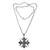 Amethyst pendant necklace, 'Maltese Cross' - Amethyst pendant necklace (image 2a) thumbail