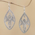 Sterling silver dangle earrings, 'Dewdrop Leaf' - Sterling 925 Silver Dangle Earrings