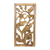 Wood relief panel, 'Bali Orchid' - Hand Carved Orchid Relief Wall Panel thumbail