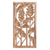 Wood relief panel, 'Balinese Heliconia' - Floral Balinese Relief Panel Hand Carved Wall Sculpture thumbail