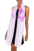 Hand painted silk shawl, 'Lavender Orchid' - Lavender Orchid Handpainted Silk Chiffon Shawl (image 2b) thumbail