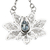 Blue topaz dangle earrings, 'Treasured Lotus' - Blue topaz flower earrings (image 2b) thumbail