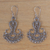 Sterling silver filigree earrings, 'Benoa Anchor' - Sterling silver filigree earrings (image 2) thumbail