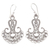 Sterling silver filigree earrings, 'Benoa Anchor' - Sterling silver filigree earrings thumbail