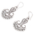 Sterling silver filigree earrings, 'Benoa Anchor' - Sterling silver filigree earrings