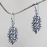 Sterling silver dangle earrings, 'Menjangan Glory'