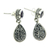 Amethyst dangle earrings, 'Joyous Beauty' - Silver and Amethyst Earrings Balinese Handcrafted Jewelry