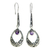 Amethyst dangle earrings, 'Lilac Light' - Silver and Amethyst Earrings Balinese Fair Trade Jewelry thumbail
