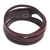 Leather wrap bracelet, 'Crimson Whisper' - Artisan Crafted Red Leather Wrap Bracelet (image 2e) thumbail