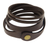 Leather wrap bracelet, 'Brown Whisper' - Artisan Crafted Leather Wrap Bracelet from Bali