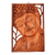 Wood relief panel, 'Young Buddha' - Buddha Portrait Balinese Relief Panel thumbail