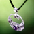 Citrine and amethyst floral necklace, 'Frangipani Moon' - Citrine Amethyst and Sterling Silver Necklace Bali Jewelry (image 2b) thumbail