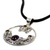 Citrine and amethyst floral necklace, 'Frangipani Moon' - Citrine Amethyst and Sterling Silver Necklace Bali Jewelry (image 2e) thumbail