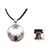 Citrine and amethyst floral necklace, 'Frangipani Moon' - Citrine Amethyst and Sterling Silver Necklace Bali Jewelry (image 2j) thumbail