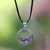 Amethyst floral necklace, 'Frangipani Moon' - Amethyst and Sterling Silver Necklace Bali Jewelry