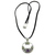 Peridot and amethyst floral necklace, 'Frangipani Moon' - Peridot Amethyst and Sterling Silver Necklace Bali Jewelry (image 2c) thumbail