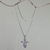 Sterling silver pendant necklace, 'Kawung Rosette Cross' - Handmade Javanese Style Silver Cross Necklace (image 2b) thumbail