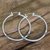 Sterling silver hoop earrings, 'Life's Journey' - Artisan Crafted Sterling Silver Balinese Hoop Earrings thumbail