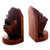 Wood bookends, 'Orangutan Couple' (pair) - Balinese Artisan Crafted Signed Orangutan Bookends (Pair) (image 2d) thumbail