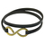 Leather wrap bracelet, 'Brown Infinity' - Artisan Crafted Leather Wrap Bracelet with Large Brass Hook thumbail