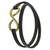 Leather wrap bracelet, 'Brown Infinity' - Artisan Crafted Leather Wrap Bracelet with Large Brass Hook (image 2b) thumbail