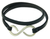 Leather wrap bracelet, 'Silver Infinity' - Artisan Crafted Leather Wrap Bracelet with Silver Brass Hook (image 2a) thumbail