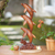 Wood sculpture, 'Dolphin Dance' - Three Dolphins Sculpture Hand Carved Wood (image 2) thumbail
