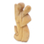 Wood statuette, 'Tender Love' - Crocodile Wood Romantic Sculpture (image 2b) thumbail