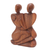 Wood statuette, 'Family Peace' - Original Wood Sculpture Hand Carved in Indonesia (image 2a) thumbail