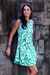 Cotton sundress, 'Balinese Paradise' - Sleeveless Cotton Sundress thumbail