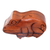 Wood puzzle box, 'Balinese Frog' - Hand Carved Balinese Wood Puzzle Box