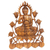 Wood relief panel, 'Enlightened Buddha' - Balinese Hand Carved Buddha Relief Panel thumbail