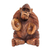 Wood statuette, 'Orangutan Plays the Ceng-ceng' - Hand-carved Sculpture from Bali thumbail