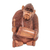 Wood statuette, 'Orangutan Plays the Kendhang' - Hand-carved Wood Sculpture from Bali thumbail