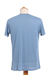 T-Shirt des Baumwollgründers für Männer, 'Blue Kuta Breeze'. - Blaues T-Shirt des Baumwolljersey-Gründers für Männer