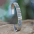 Gold accent cuff bracelet, 'Between Hearts' - Fair Trade Cuff Bracelet with 18k Gold Accents (image 2) thumbail