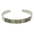 Gold accent cuff bracelet, 'Between Hearts' - Fair Trade Cuff Bracelet with 18k Gold Accents thumbail