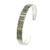 Gold accent cuff bracelet, 'Between Hearts' - Fair Trade Cuff Bracelet with 18k Gold Accents (image 2b) thumbail