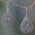 Sterling silver dangle earrings, 'Divine Femininity' - Fair Trade Sterling Silver Earrings