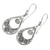 Sterling silver dangle earrings, 'Whirlpool' - Hand Crafted Sterling Silver Dangle Earrings from Bali (image 2b) thumbail