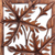 Wood wall panel, 'Forest Song' - Handcrafted Leaf Relief Panel (image 2b) thumbail