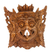 Wood mask, 'Garuda, King of Birds' - Hand Carved Hindu Deity Mask