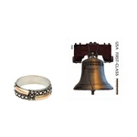 Gold accent band ring, 'Journey' - Balinese Artisan Crafted Gold Accent Ring