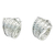 Sterling silver hoop earrings, 'Denpasar Weaving' - Hand Made Woven Silver Hoop Earrings
