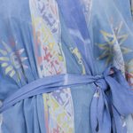 Batik robe, 'Vintage Baliku' - Long Rayon Batik Women's Robe