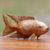 Wood sculpture, 'Goldfish' - Hand Carved Wood Detailed Sculpture thumbail