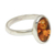 Amber single stone ring, 'Harmony Sunset' - Natural Amber on Sterling Silver Ring (image 2a) thumbail